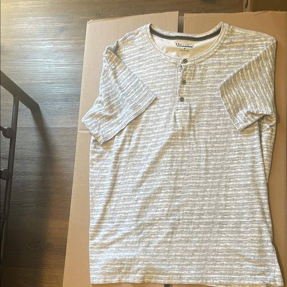 Big Sky Blue/Gray Short Sleeve Tee
